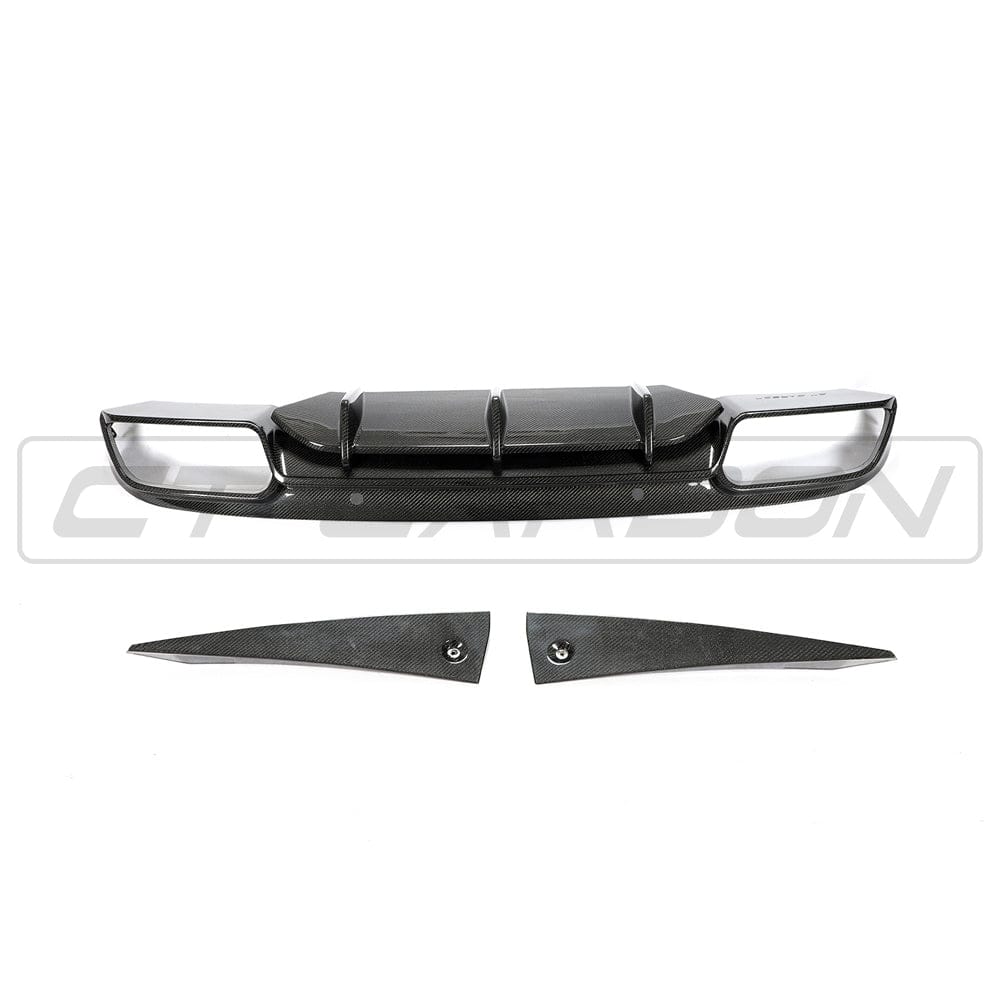 CT CARBON Diffuser MERCEDES W205 C63 FACELIFT COUPE/CONVERTIBLE 2DR CARBON FIBRE DIFFUSER - CT DESIGN