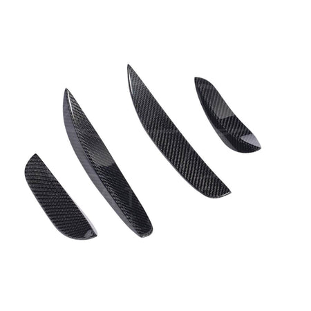 MERCEDES W205 C63 & C63S FRONT BUMPER CARBON FIBRE CANARDS / FINS-Accessories-CT CARBON-CT Carbon - High-quality carbon fiber and gloss black aerodynamic parts for premium sports and luxury vehicles.
