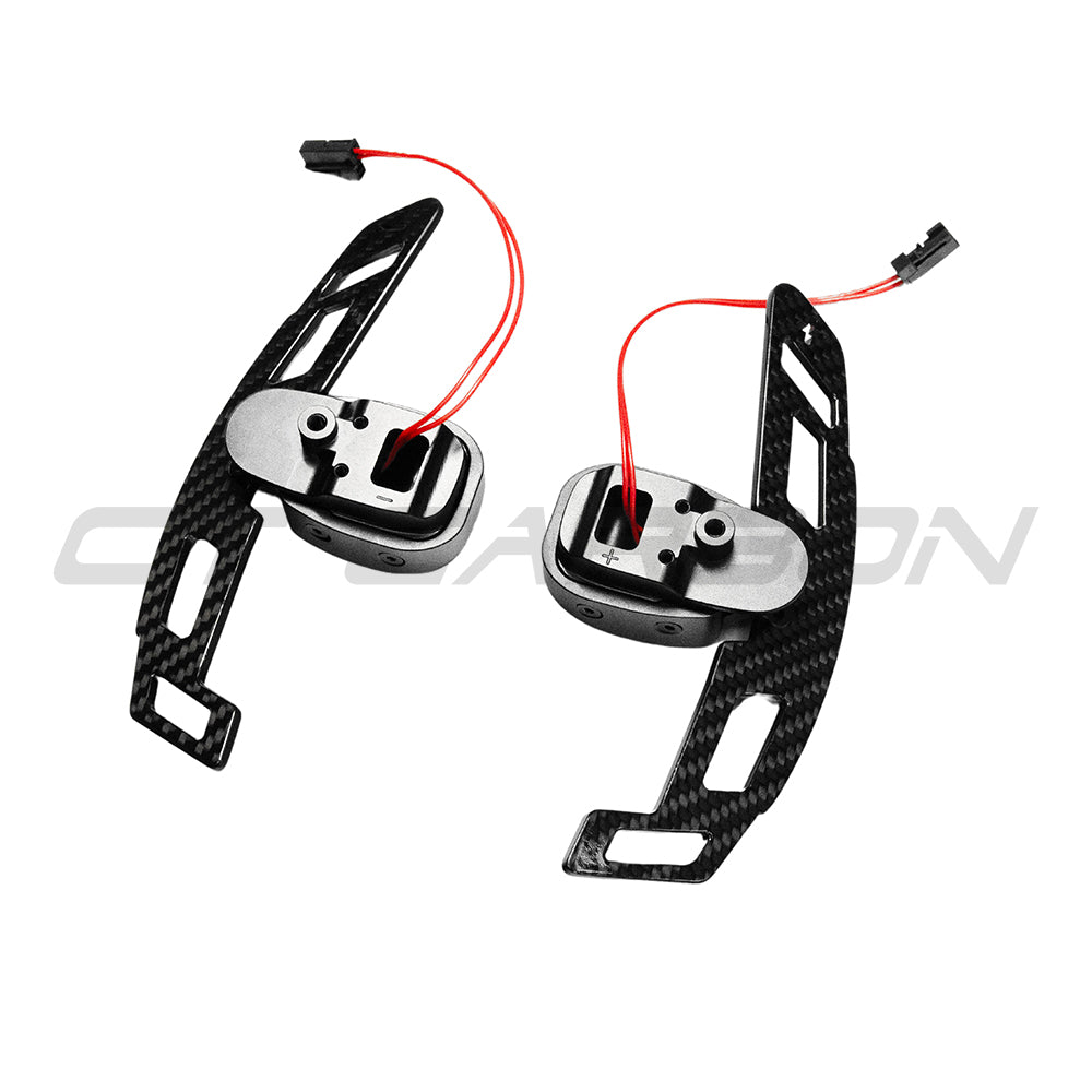 MERCREDES AMG MAGNETIC CARBON FIBRE SHIFTER PADDLES-Accessories-CT CARBON-CT Carbon - High-quality carbon fiber and gloss black aerodynamic parts for premium sports and luxury vehicles.