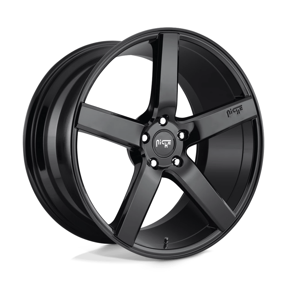 Niche 1PC M188 MILAN 20x8.5 ET35 5x114.3 Gloss Black