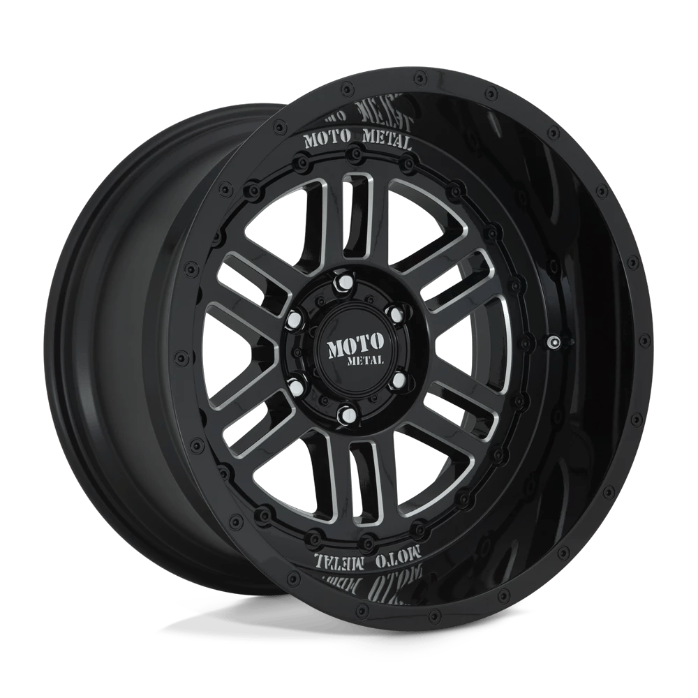 Moto Metal MO800 DEEP SIX 20x10 ET-18 5x127 Gloss Black Milled