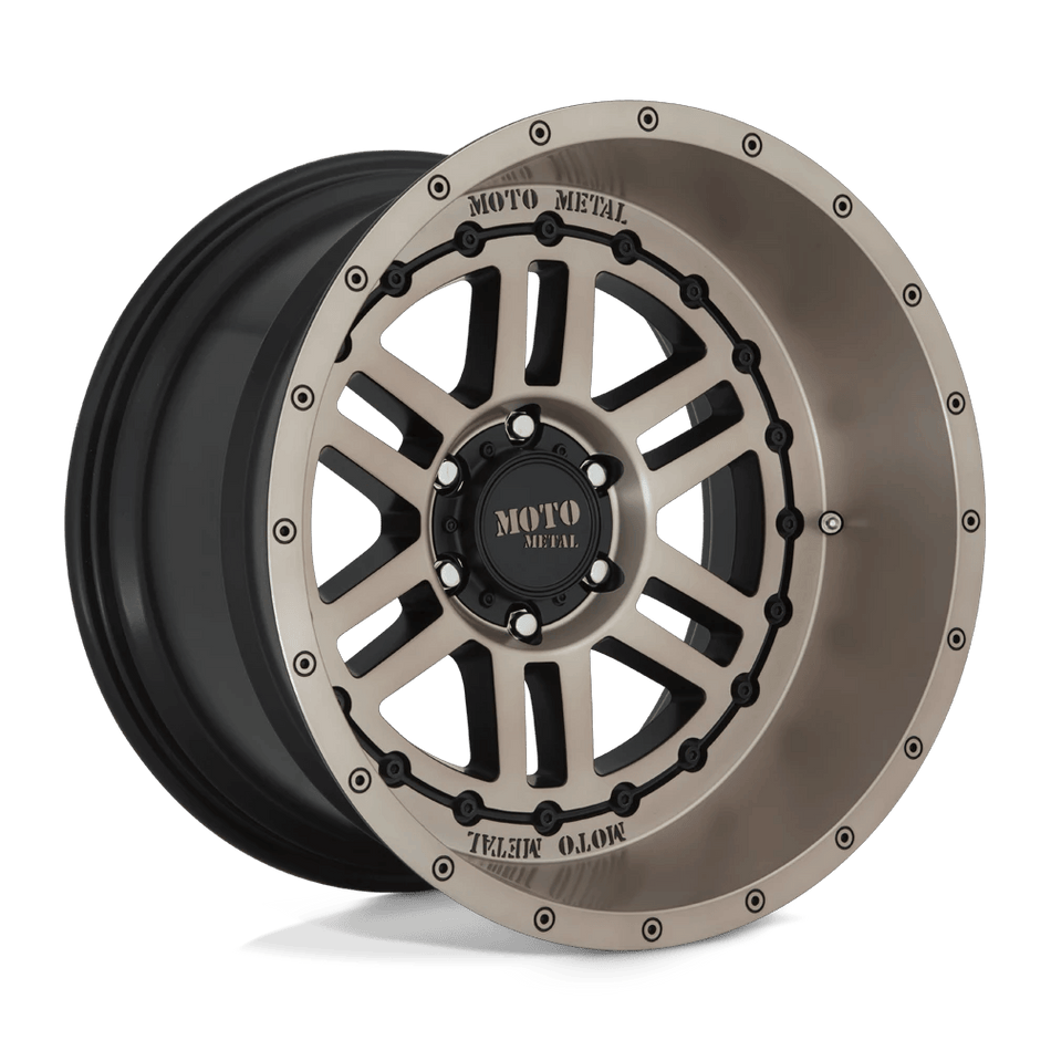 Moto Metal MO800 DEEP SIX 20x12 ET-44 8x170 Satin Black w/ Bronze Tint