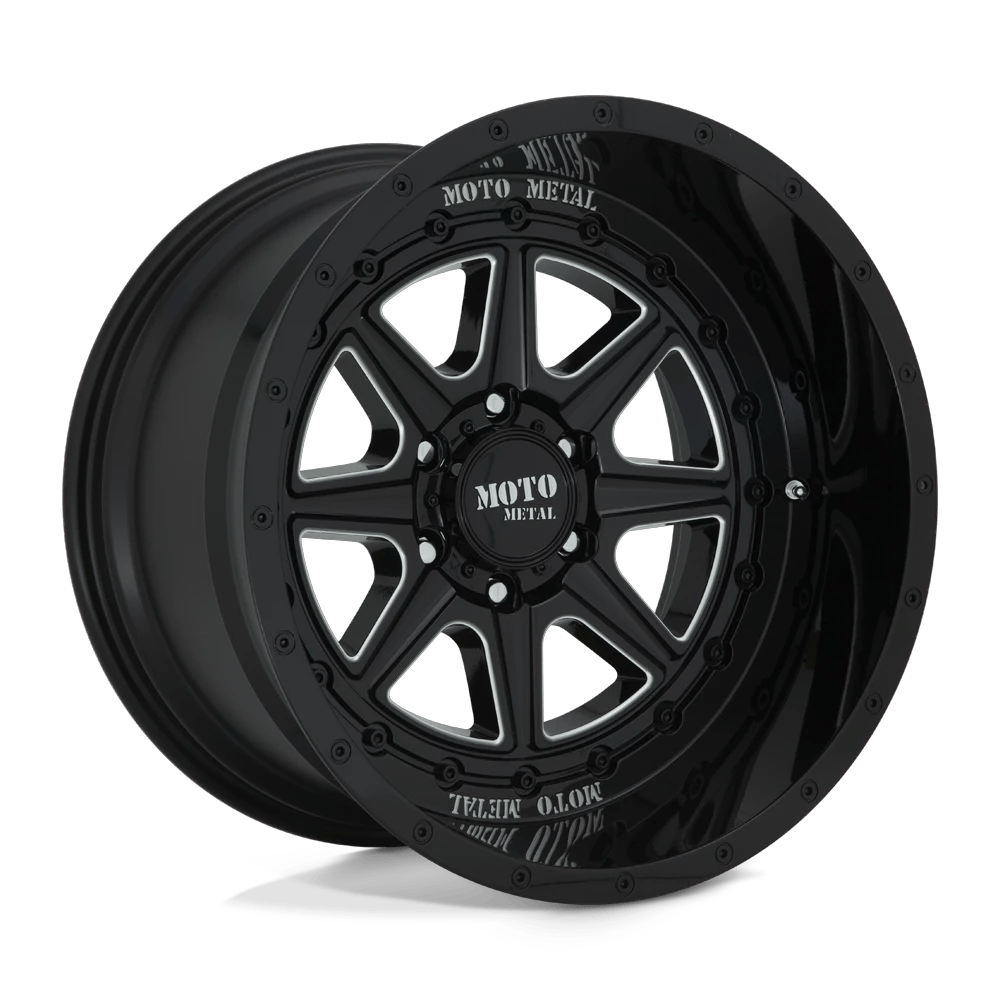 Moto Metal MO801 PHANTOM 20x10 ET-18 5x127 Gloss Black Milled