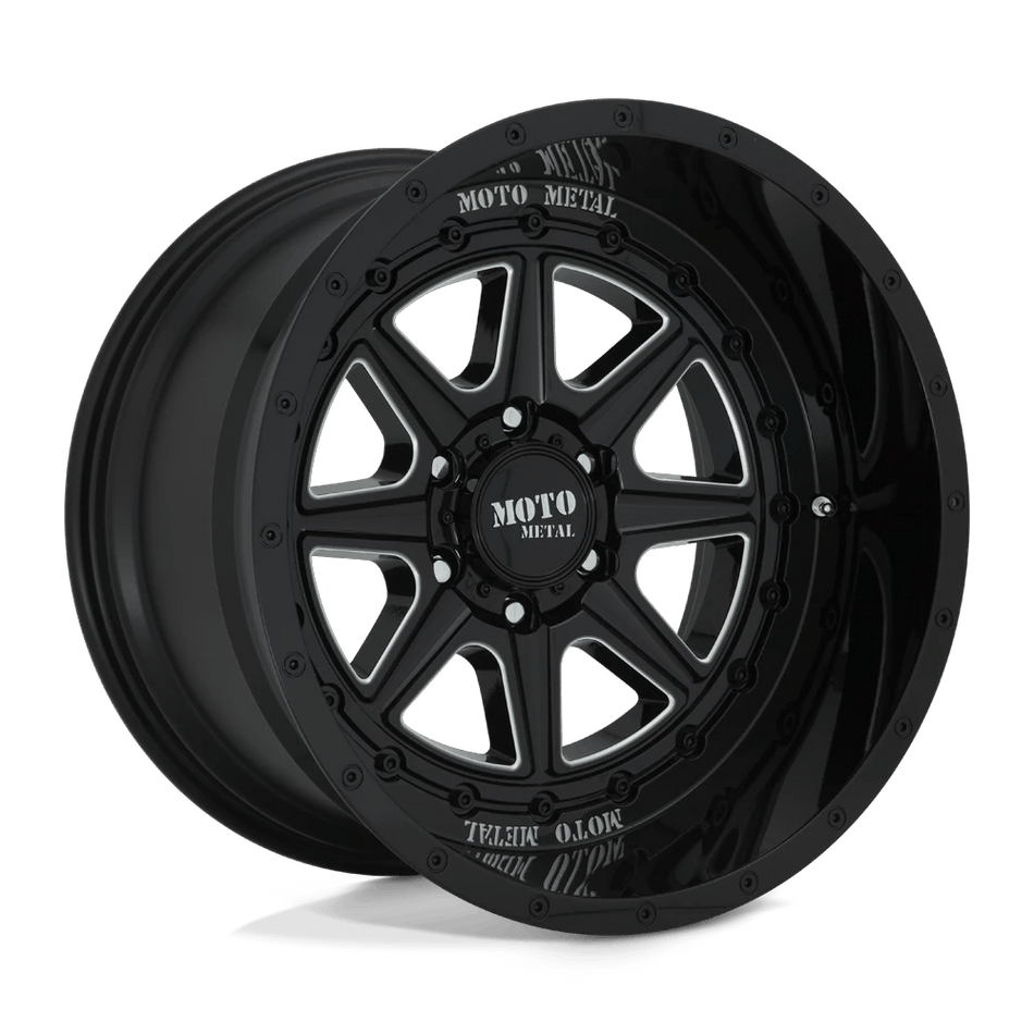 Moto Metal MO801 PHANTOM 20x10 ET-18 5x127 Gloss Black Milled