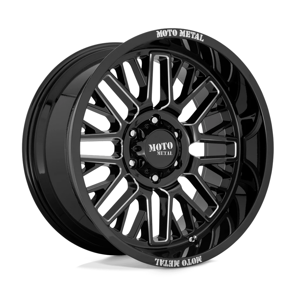 Moto Metal MO802 WARLOCK 20x9 ET18 6x114.3 Gloss Black Milled