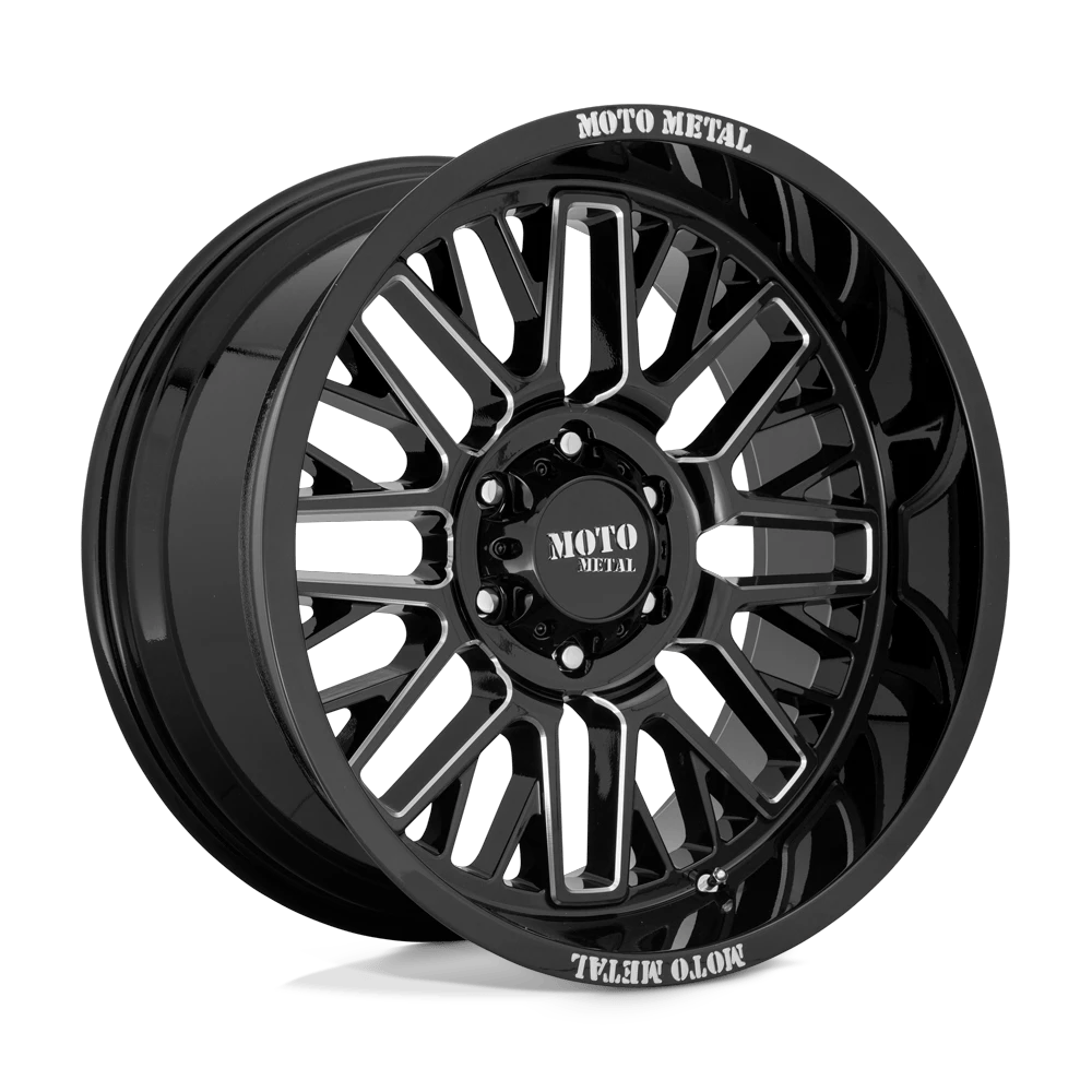 Moto Metal MO802 WARLOCK 20x9 ET0 5x150 Gloss Black Milled