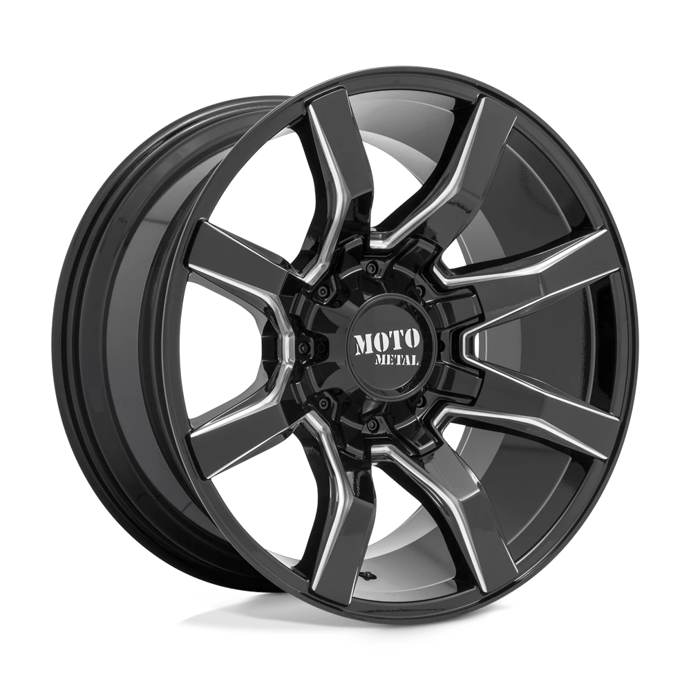 Moto Metal MO804 SPIDER 20x10 ET-18 5x139.7/150 Gloss Black Milled