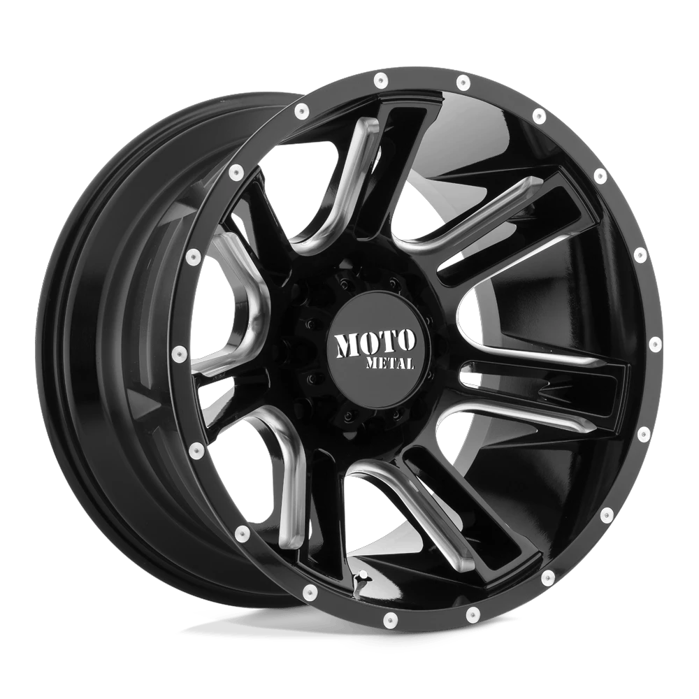 Moto Metal MO982 AMP 20x9 ET0 6x139.7 Gloss Black Milled