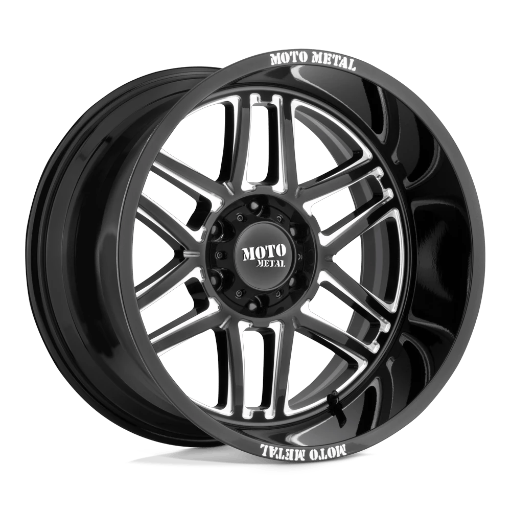Moto Metal MO992 FOLSOM 22x10 ET-18 8x165.1 Gloss Black Milled
