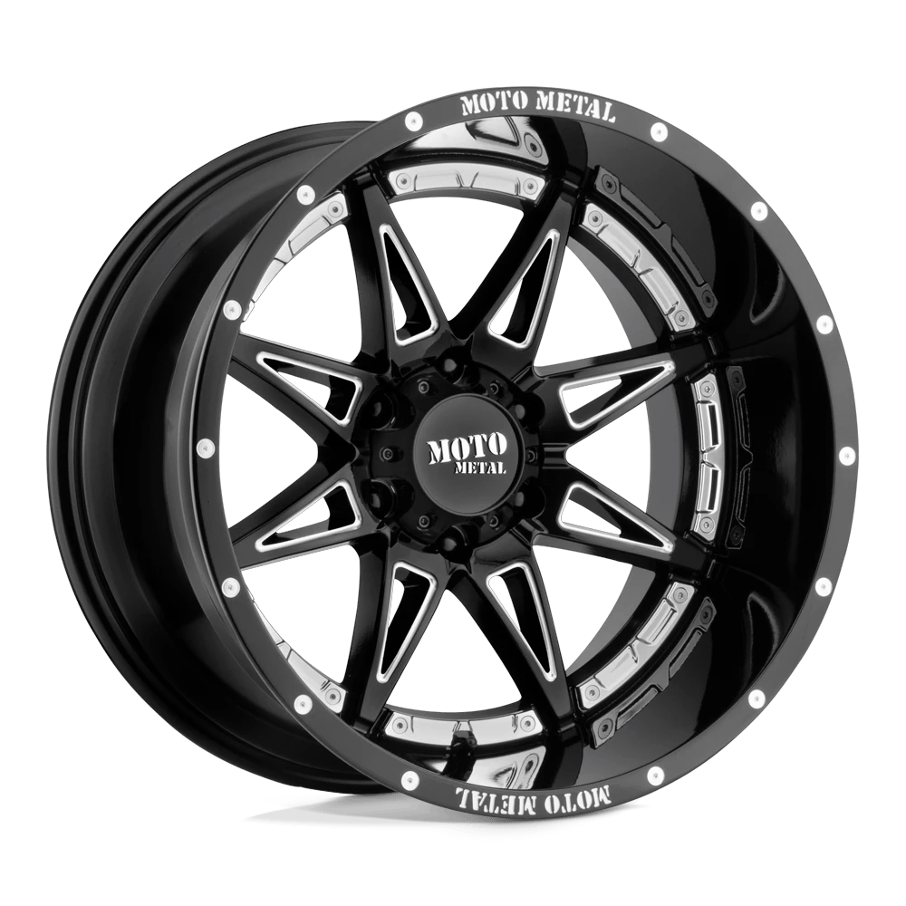 Moto Metal MO993 HYDRA 20x12 ET-44 8x165.1 Gloss Black Milled