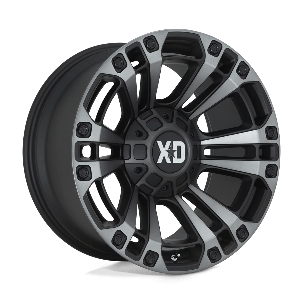 XD XD851 MONSTER 3 20x10 ET-18 8x165.1 Satin Black w/ Gray Tint