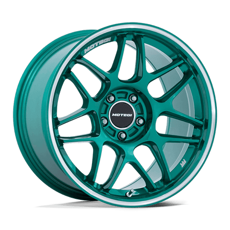 Motegi MR158 TSUBAKI 18x8.5 ET35 5x114.3 Hokkaido Green w/ Machined Lip