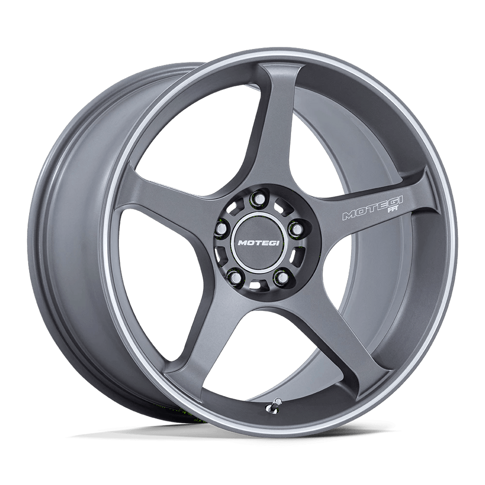 Motegi MR159 BATTLE V 18x9.5 ET38 5x100 Gunzilla w/ Machined Lip