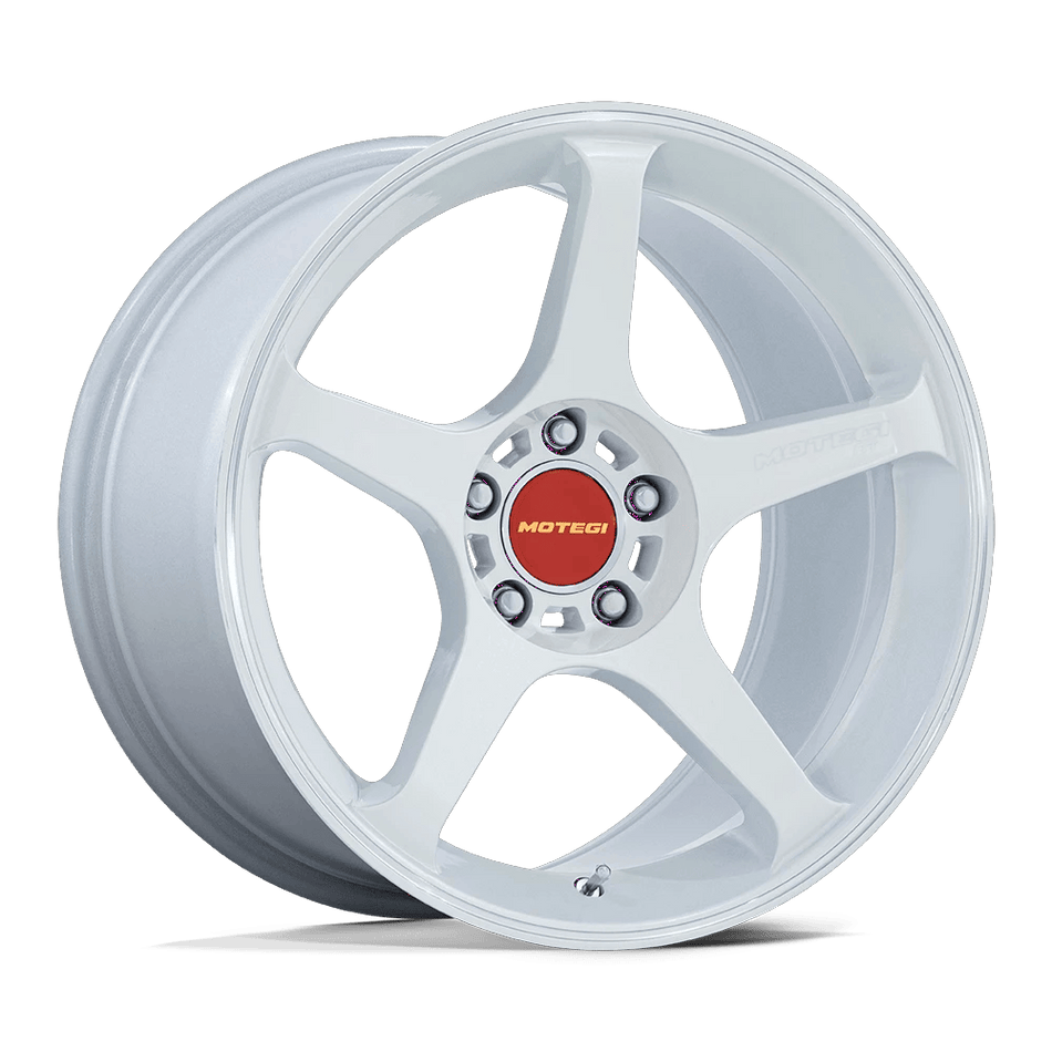 Motegi MR159 BATTLE V 18x8.5 ET35 5x120 Matsuri White Pearl w/ Machined Lip Stripe