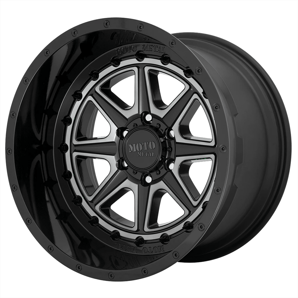 Moto Metal MO801 PHANTOM 20x10 ET-18 6x135 Gloss Black w/ Gray Tint