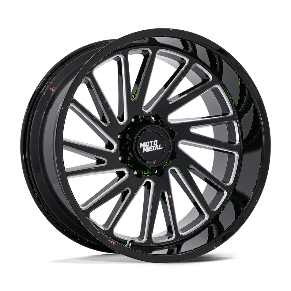 Moto Metal MO811 COMBAT 24x12 ET-44 8x180 Gloss Black Milled