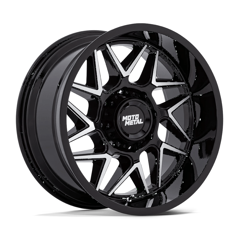 Moto Metal MO812 TURBINE 20x10 ET-18 6x139.7 Gloss Black Machined
