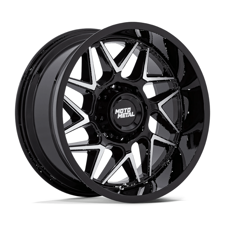 Moto Metal MO812 TURBINE 20x9 ET20 5x139.7 Gloss Black Machined