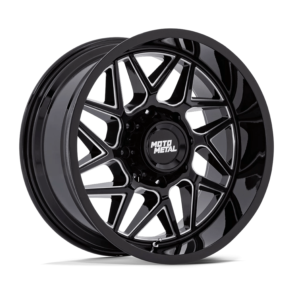 Moto Metal MO812 TURBINE 20x9 ET1 5x127 Gloss Black Milled