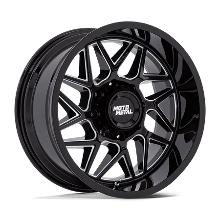Moto Metal MO812 TURBINE 20x9 ET1 8x180 Gloss Black Milled