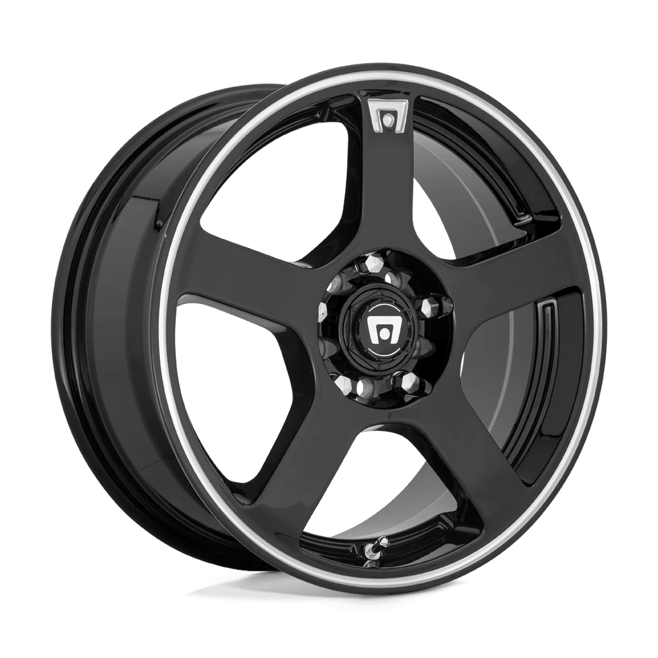 Motegi MR116 FS5 15x6.5 ET40 4x100/4.5 Gloss Black w/ Machined Flange