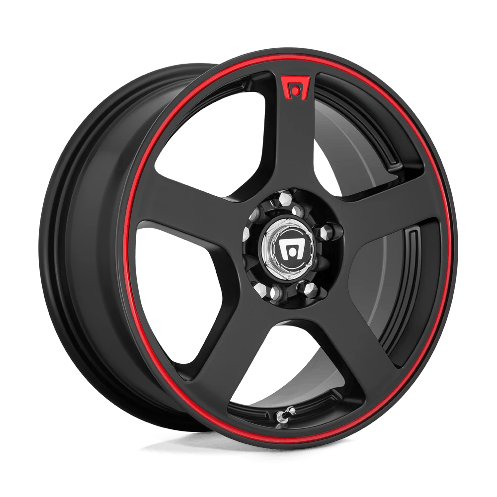 Motegi MR116 FS5 18x8 ET35 5x114.3/120 Matte Black w/ Red Stripe