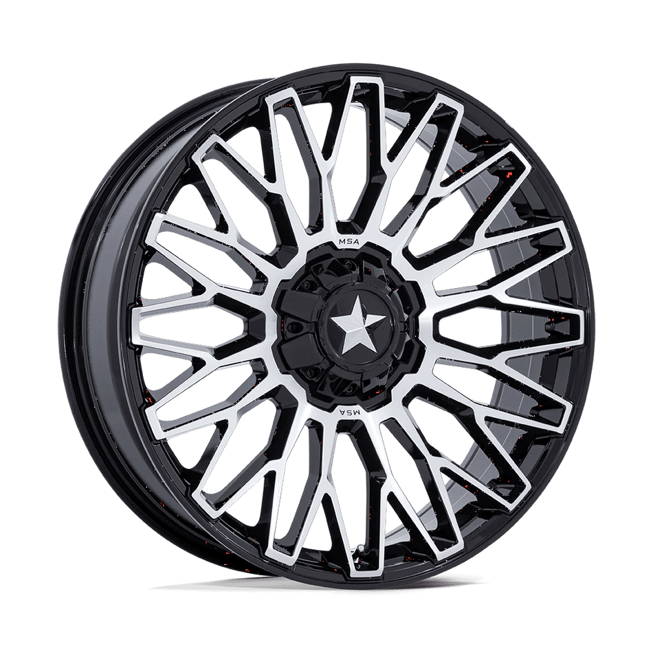 MSA Offroad Wheels M50 CLUBBER UTV 15x7 ET10 4x137/156 Gloss Black Machined