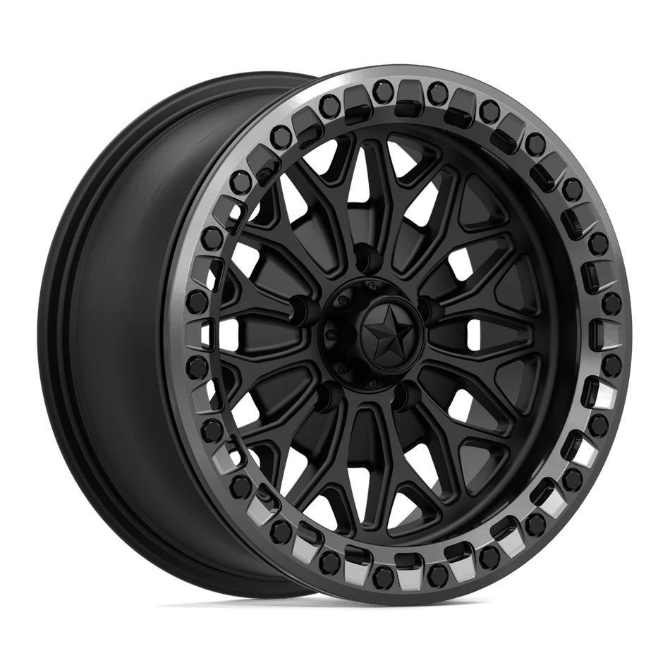 MSA Offroad Wheels MA53 BOLO UTV BEADLOCK 15x7 ET10 5x114.3 Matte Black w/ Gloss Gunmetal Ring