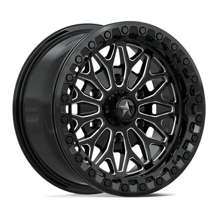 MSA Offroad Wheels MA53 BOLO UTV BEADLOCK 15x7 ET10 6x139.7 Gloss Black Milled