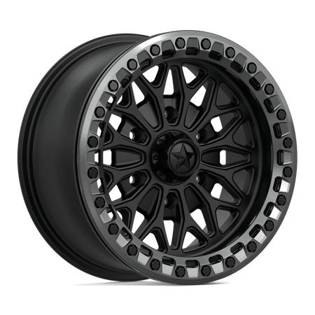 MSA Offroad Wheels MA53 BOLO UTV BEADLOCK 15x7 ET10 6x139.7 Matte Black w/ Gloss Gunmetal Ring