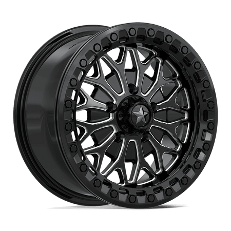 MSA Offroad Wheels MA53 BOLO UTV BEADLOCK 15x7 ET38 5x114.3 Gloss Black Milled