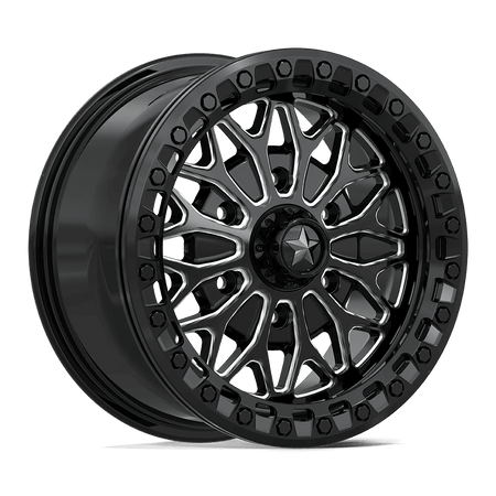 MSA Offroad Wheels MA53 BOLO UTV BEADLOCK 15x7 ET38 6x139.7 Gloss Black Milled