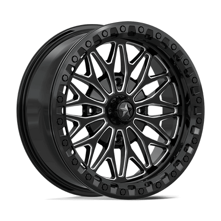 MSA Offroad Wheels MA53 BOLO UTV BEADLOCK 18x7 ET10 4x156 Gloss Black Milled