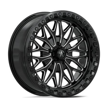 MSA Offroad Wheels MA53 BOLO UTV BEADLOCK 18x7 ET10 5x114.3 Gloss Black Milled