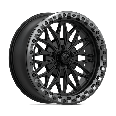 MSA Offroad Wheels MA53 BOLO UTV BEADLOCK 18x7 ET10 5x114.3 Matte Black w/ Gloss Gunmetal Ring