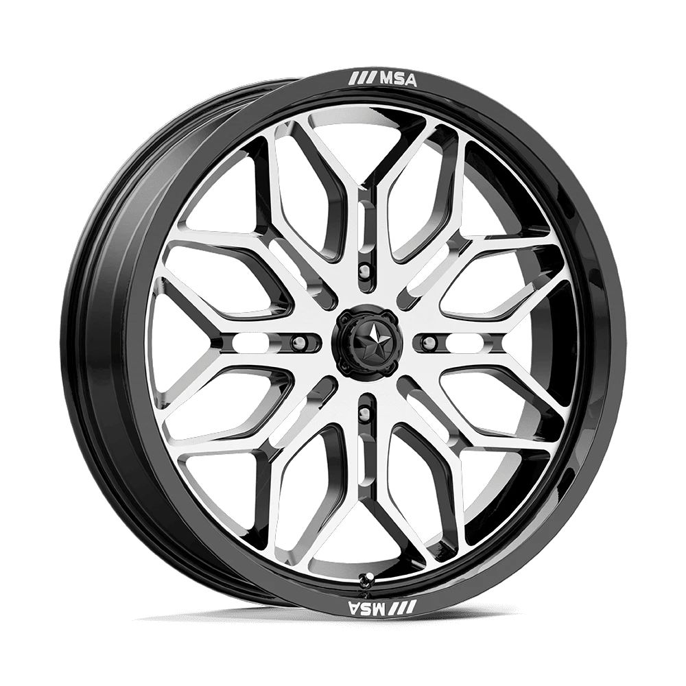 MSA Offroad Wheels M47 SNIPER UTV 20x7 ET10 4x137 Gloss Black Machined