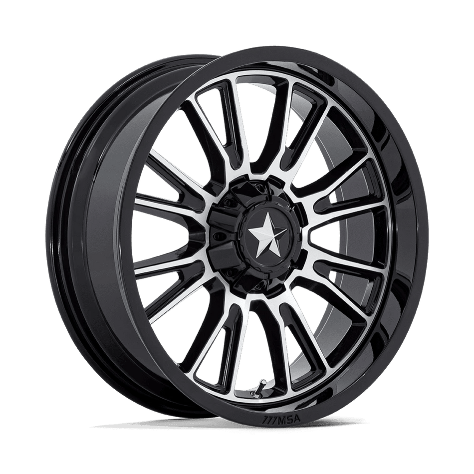 MSA Offroad Wheels M51 THUNDERLIPS UTV 14x7 ET10 4x137/156 Gloss Black Machined