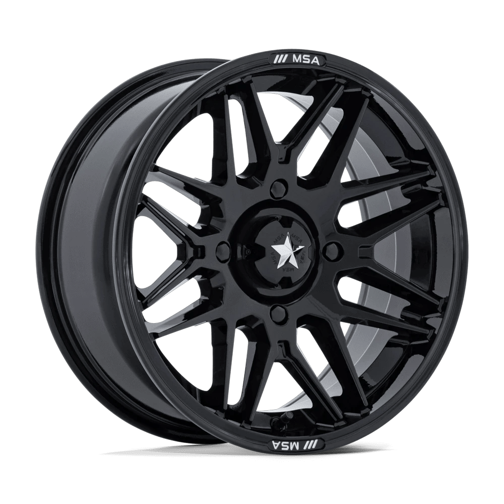 MSA Offroad Wheels M52 RADAR UTV 14x7 ET10 5x114.3 Gloss Black