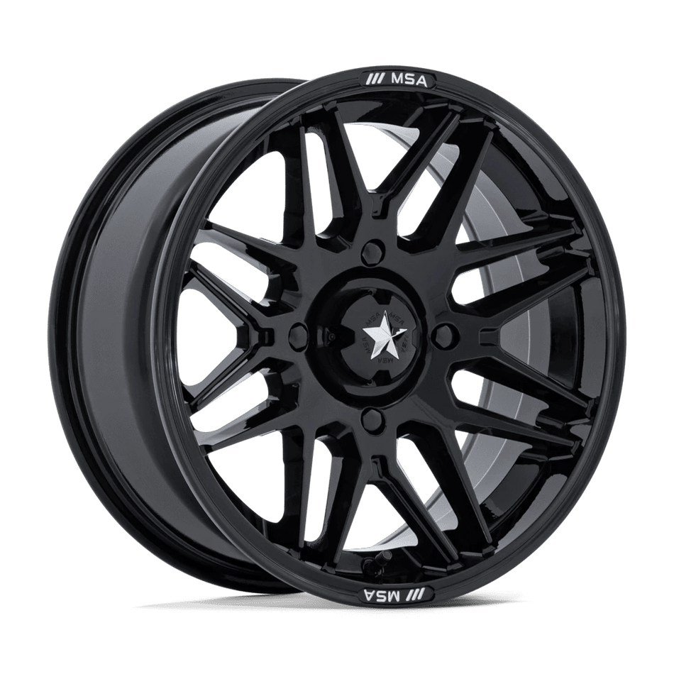 MSA Offroad Wheels M52 RADAR UTV 14x7 ET-47 4x110 Gloss Black