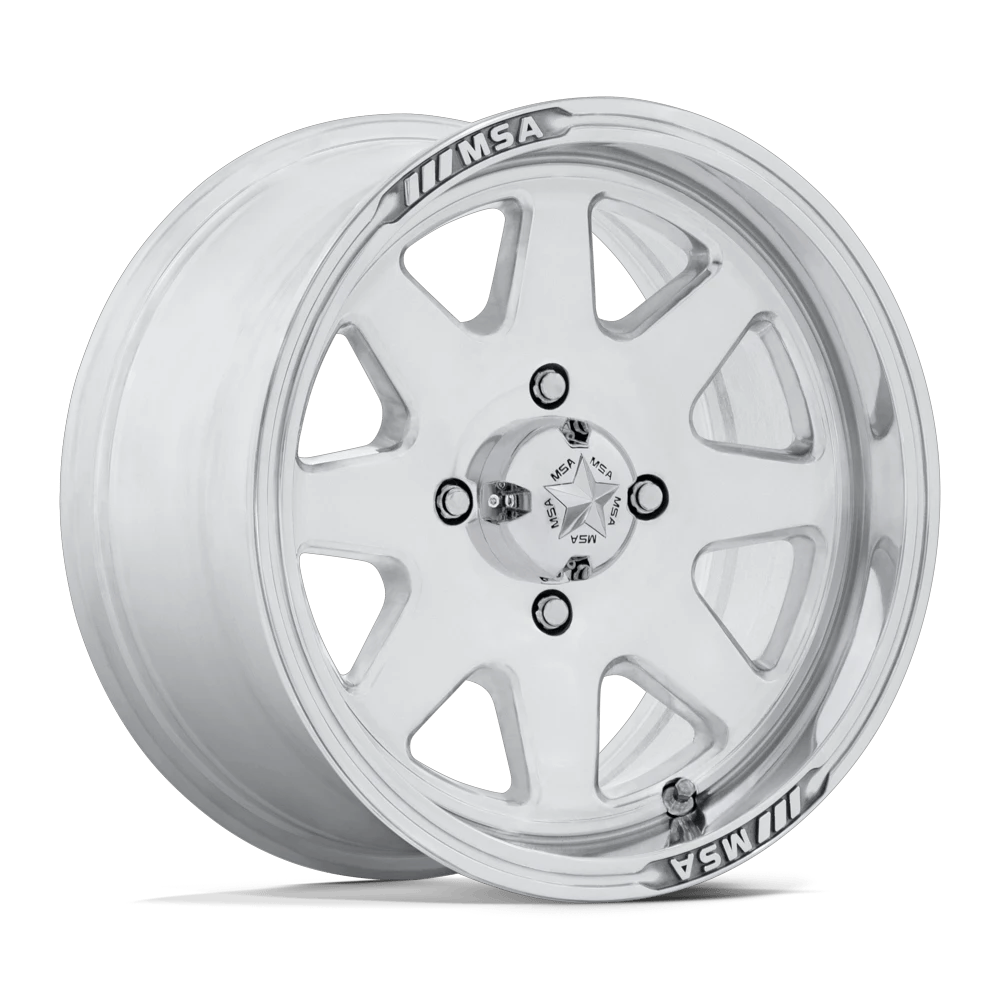 MSA Offroad Wheels M54 SPARK UTV 14x7 ET-47 4x156 Polished
