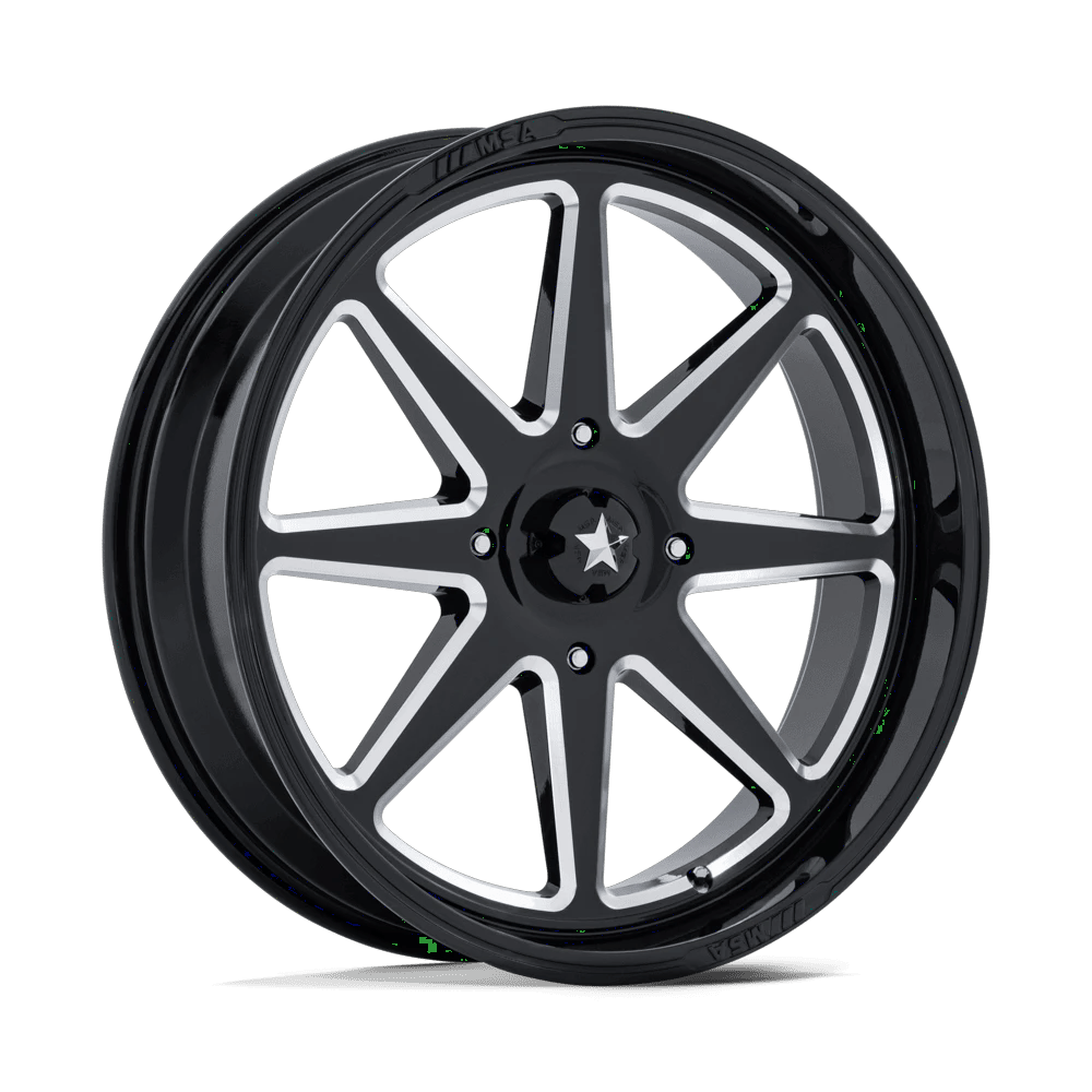 MSA Offroad Wheels M54 SPARK UTV 14x7 ET10 5x114.3 Gloss Black Milled
