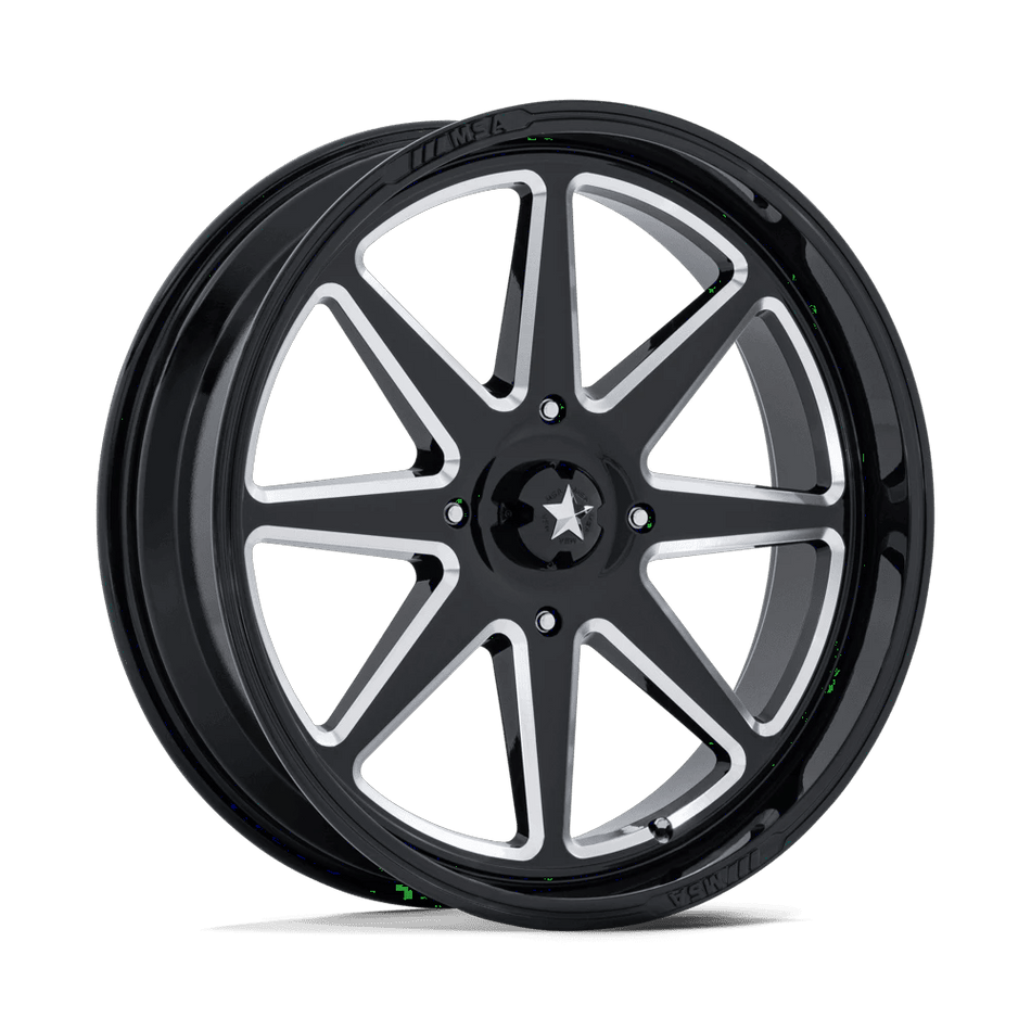 MSA Offroad Wheels M54 SPARK UTV 14x7 ET-47 4x137 Gloss Black Milled