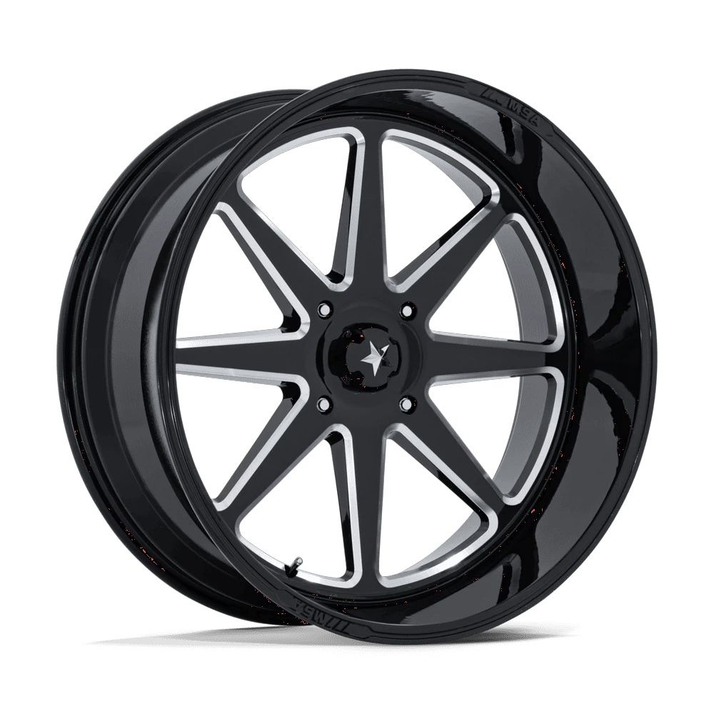 MSA Offroad Wheels M54 SPARK UTV 24x10 ET-25 4x137 Gloss Black Milled