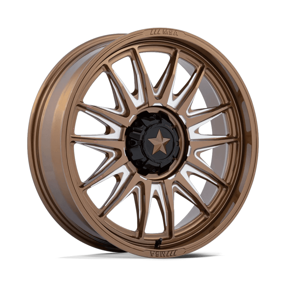 MSA Offroad Wheels M55 COMMANDER UTV 15x7 ET10 4x137/156 Gloss Bronze Milled
