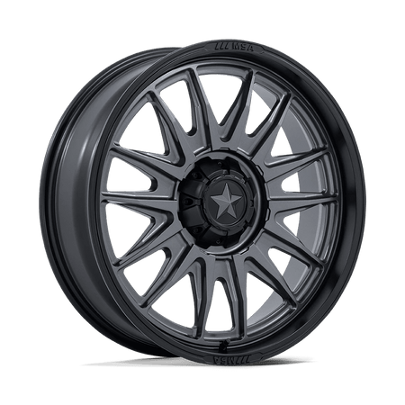 MSA Offroad Wheels M55 COMMANDER UTV 24x7 ET0 4x137/156 Matte Gunmetal w/ Matte Black Lip