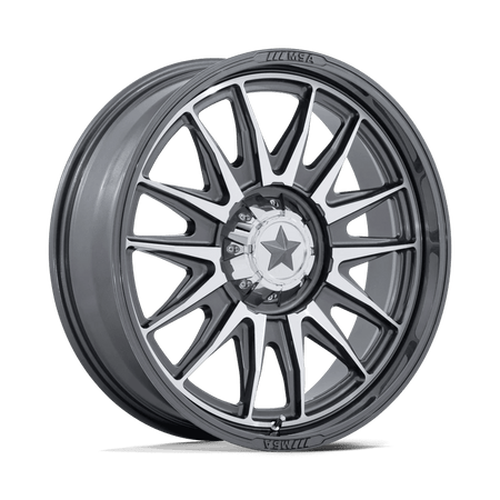 MSA Offroad Wheels M55 COMMANDER UTV 24x7 ET0 4x137/156 Platinum w/ Machined Face