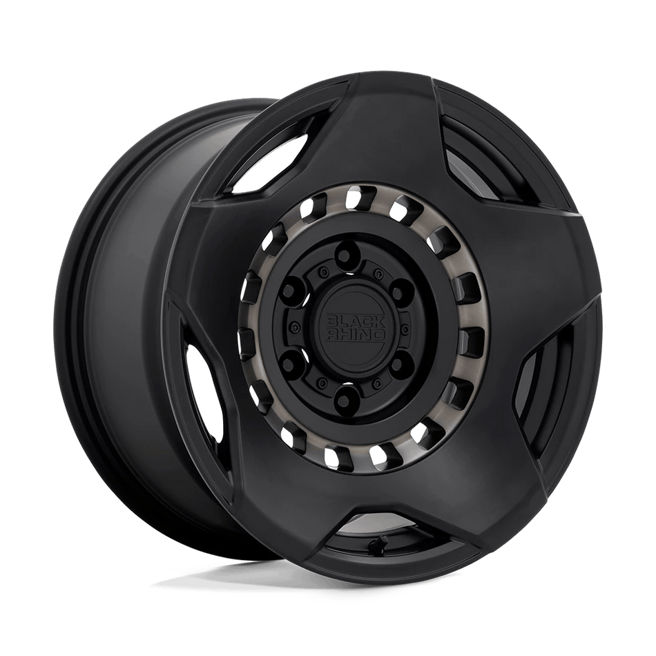 Black Rhino Hard Alloys MUZZLE 17x9 ET-18 5x127 Matte Black w/ Mach Tint Ring