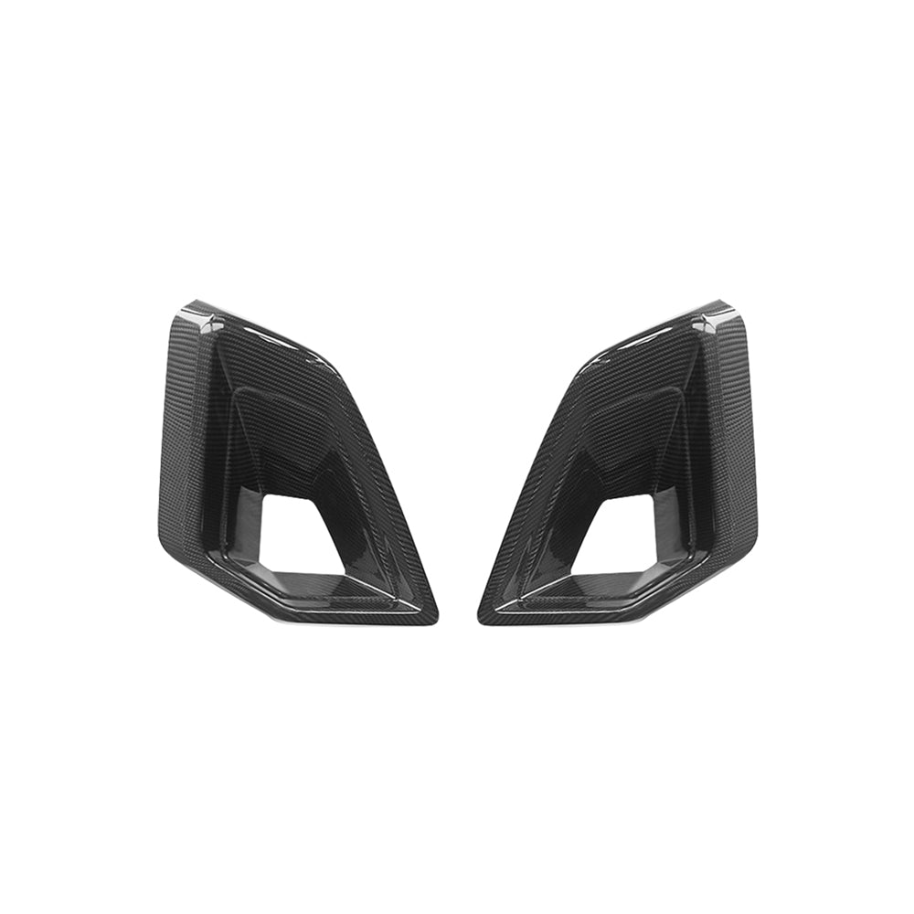 BMW G05 X5 LCI 2024+ LCI CARBON FIBRE FRONT DUCT ADD ON-Accessories-CT CARBON-CT Carbon - High-quality carbon fiber and gloss black aerodynamic parts for premium sports and luxury vehicles.