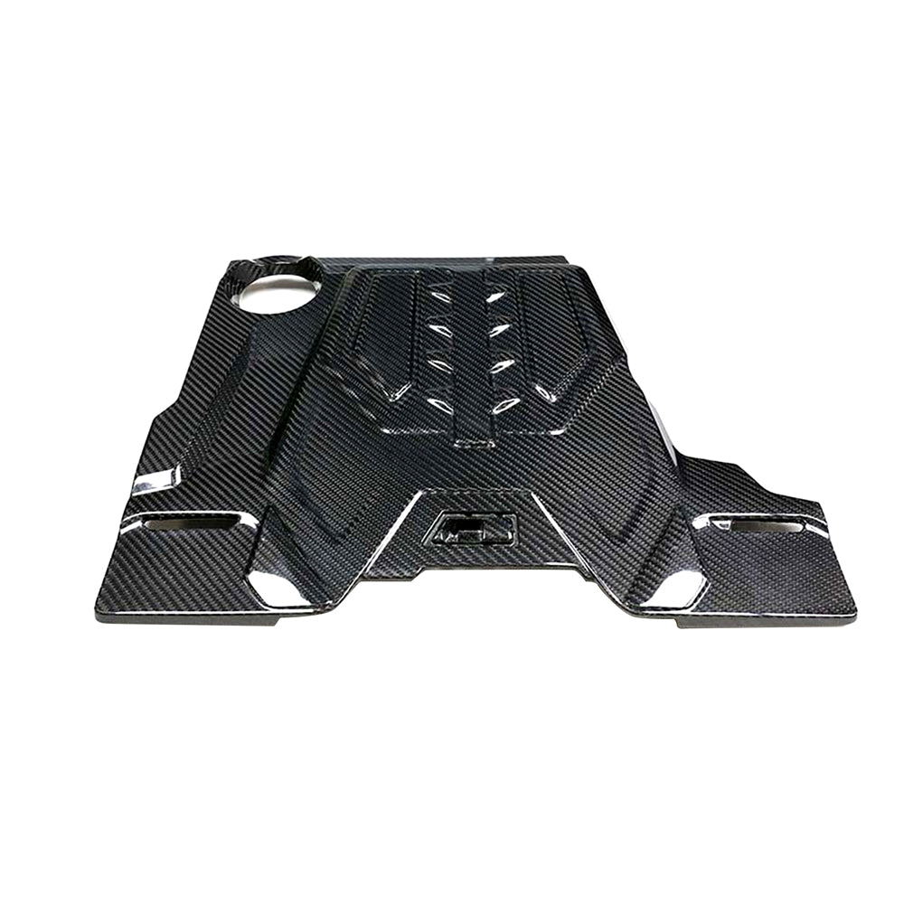 BMW F90 M5 & F91/92/93 M8 2018-2026 CARBON FIBRE ENGINE COVER-Accessories-CT CARBON-CT Carbon - High-quality carbon fiber and gloss black aerodynamic parts for premium sports and luxury vehicles.