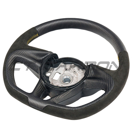 MCLAREN CARBON FIBRE & ALCANTARA CUSTOM STEERING WHEEL-Custom Steering Wheels-CT CARBON-CT Carbon - High-quality carbon fiber and gloss black aerodynamic parts for premium sports and luxury vehicles.